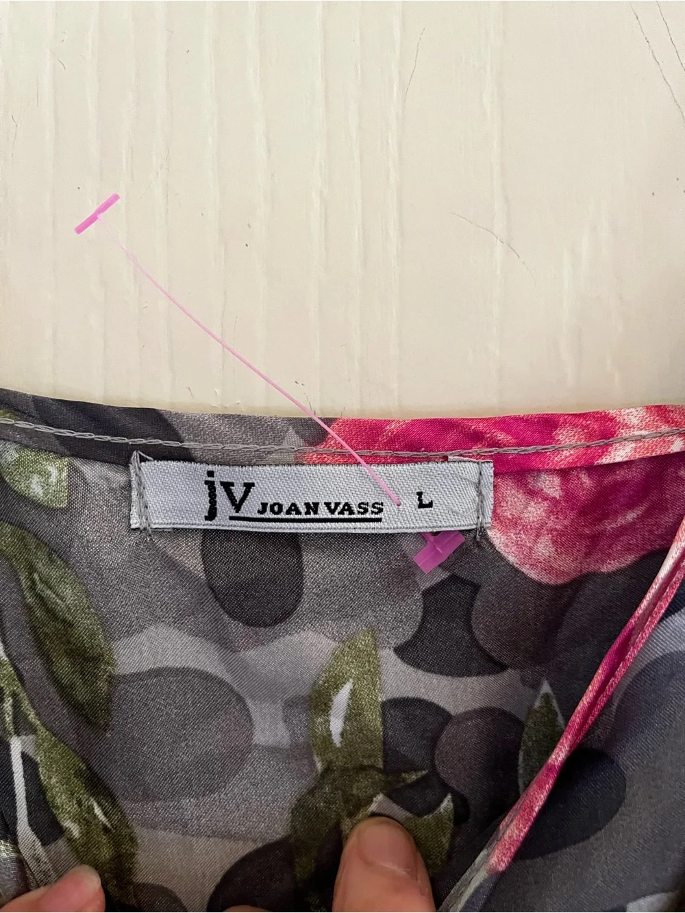 VTG 90s Silky Satin Camouflage Floral Cottagecore Beach Slip Dress Nightgown L - Picture 3 of 5